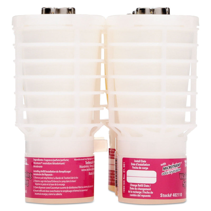 Rubbermaid TCell Microtrans Odor Neutralizer Refill, Awakening Spring, 48 ml, 6/Carton