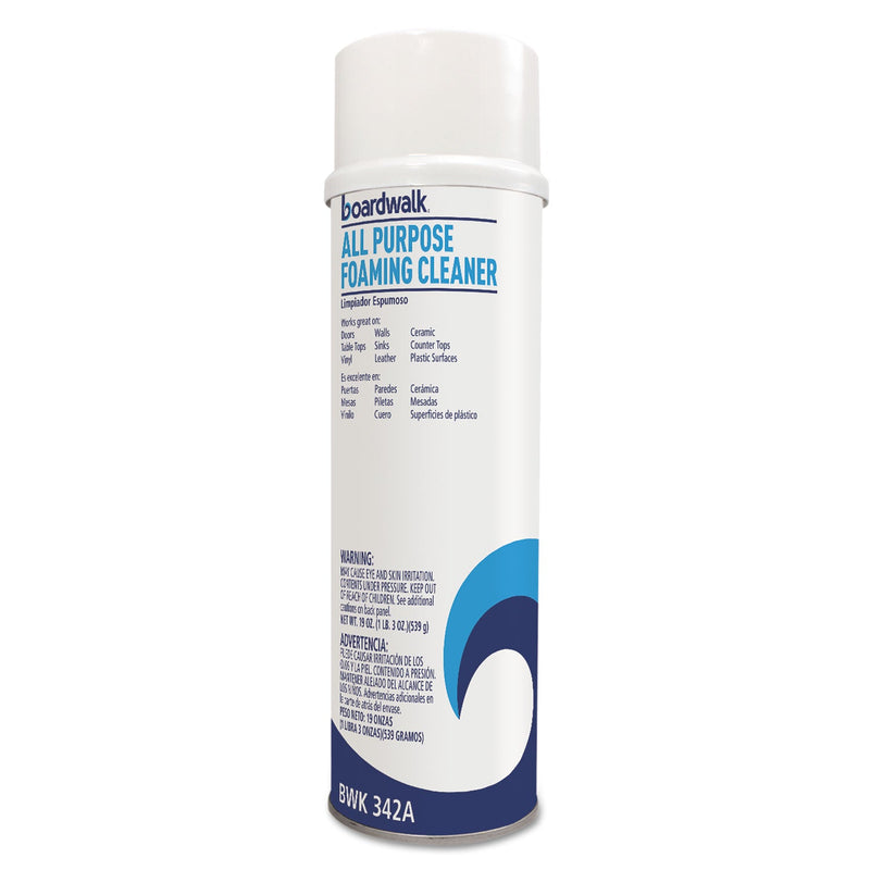Boardwalk All-Purpose Foaming Cleaner w/Ammonia, 19 oz Aerosol Spray
