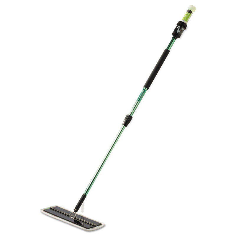 3M Easy Scrub Flat Mop Tool, 16 x 5 Head, 38" to 59.5" Green Aluminum Handle