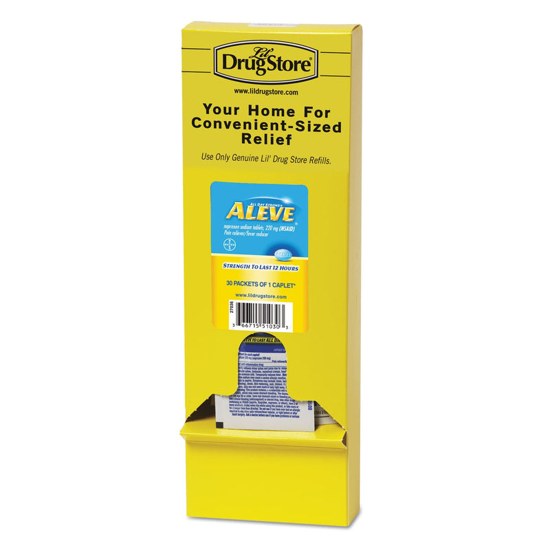 Aleve Naproxin Tablets, 220mg, Refill Pack, One Tablet/Packet, 30 Packets/Box