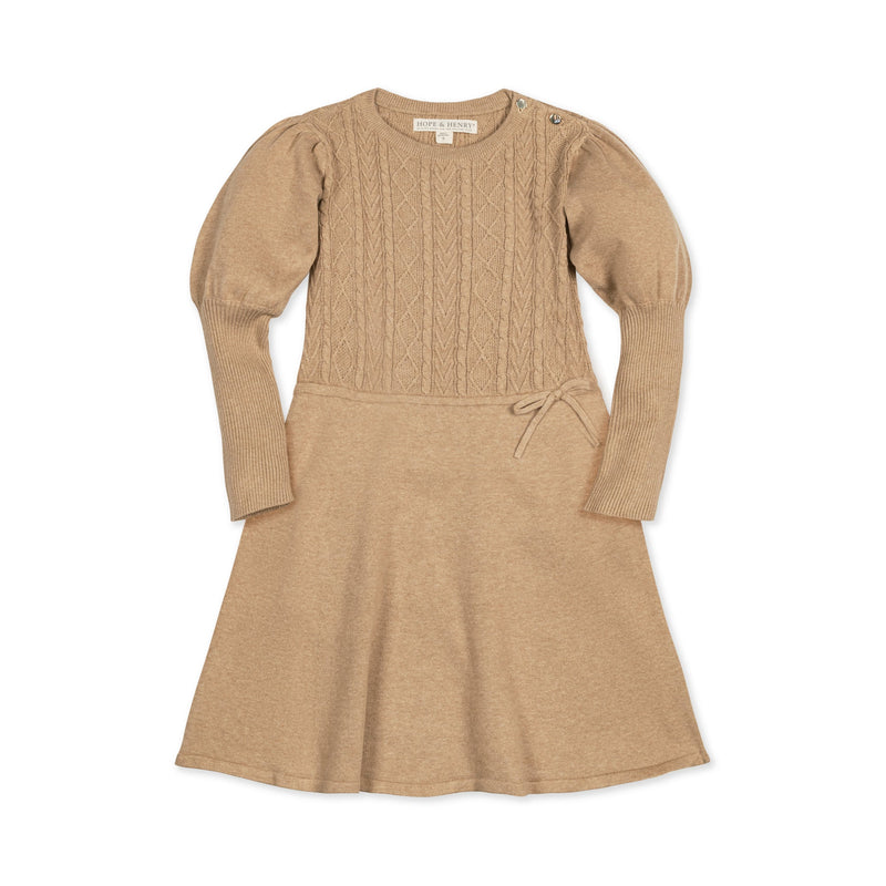 Organic Cable Bodice Sweater Dress