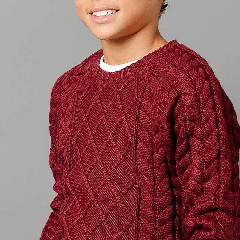 Organic Raglan Fisherman Sweater - Baby