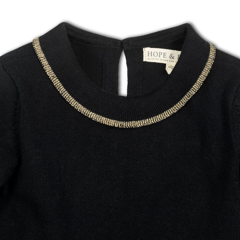 Organic Gold Tipped Sweater Dress