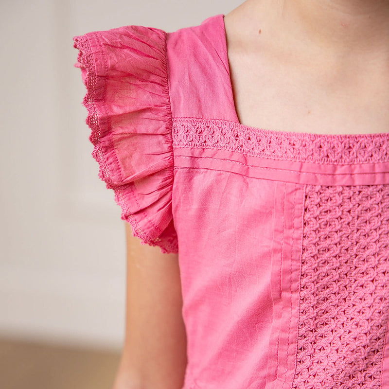 Flutter Sleeve Organic Maxi Dress