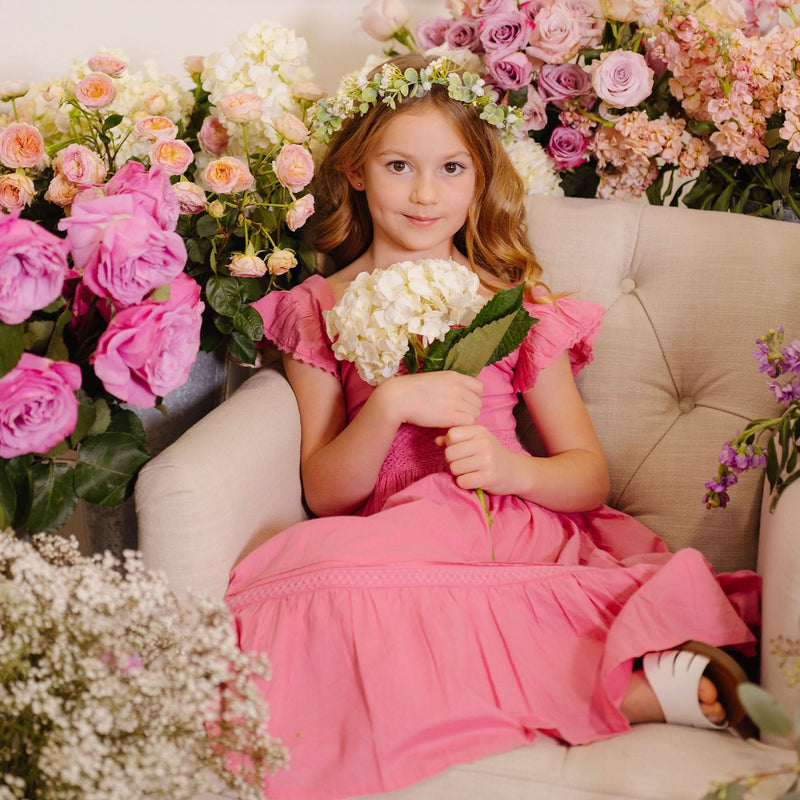 Flutter Sleeve Organic Maxi Dress - Baby