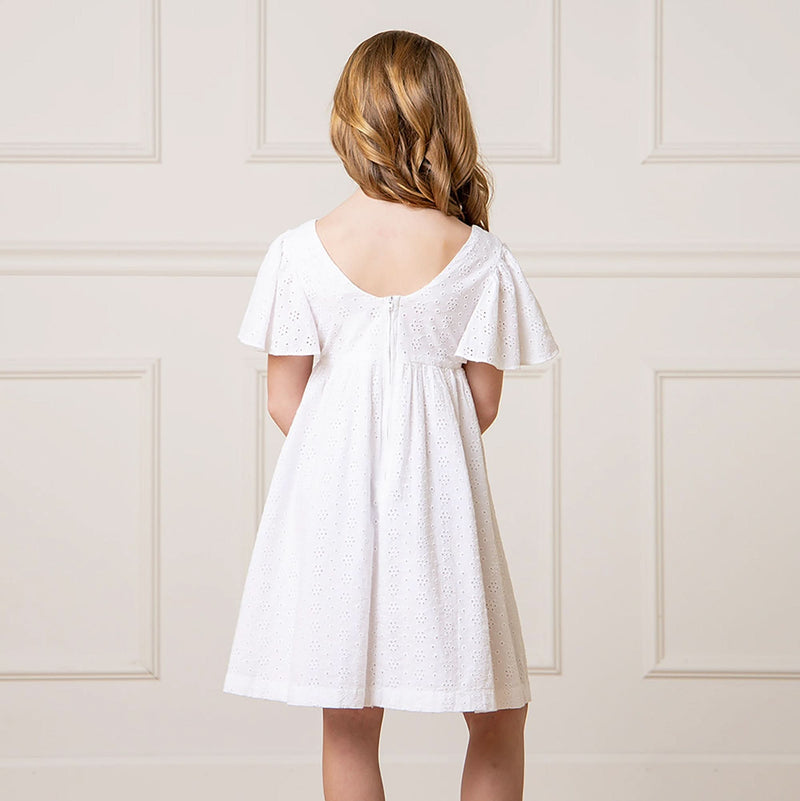 Flutter Sleeve Organic Empire Dress