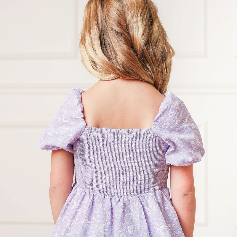 Smocked Bubble Sleeve Dress - Baby