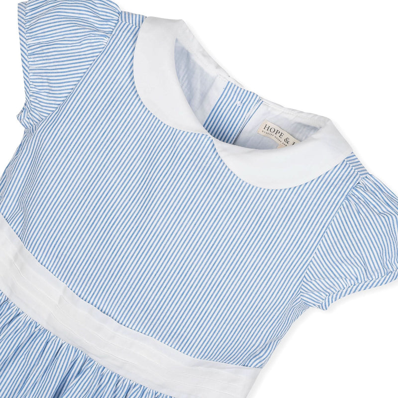 Organic Seersucker Peter Pan Collar Dress