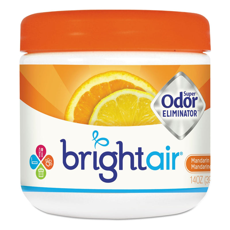 BRIGHT Air Super Odor Eliminator, Mandarin Orange and Fresh Lemon, 14 oz Jar