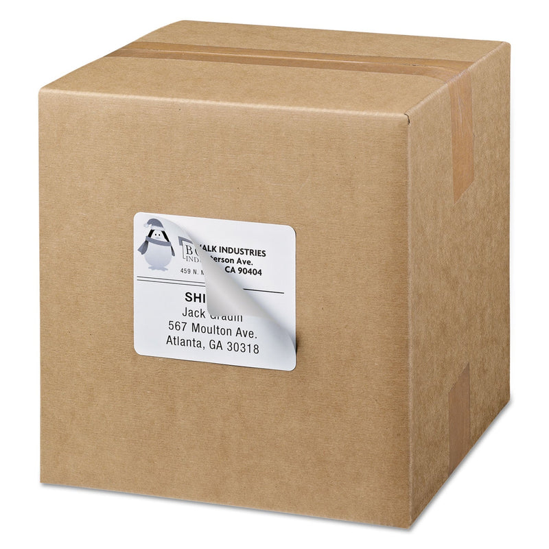 Avery Shipping Labels w/ TrueBlock Technology, Inkjet/Laser Printers, 3.33 x 4, White, 6/Sheet, 500 Sheets/Box