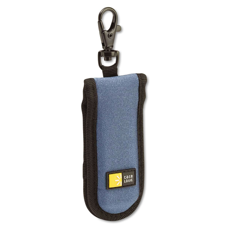 Case Logic USB Drive Shuttle, Holds 2 USB Drives, Blue