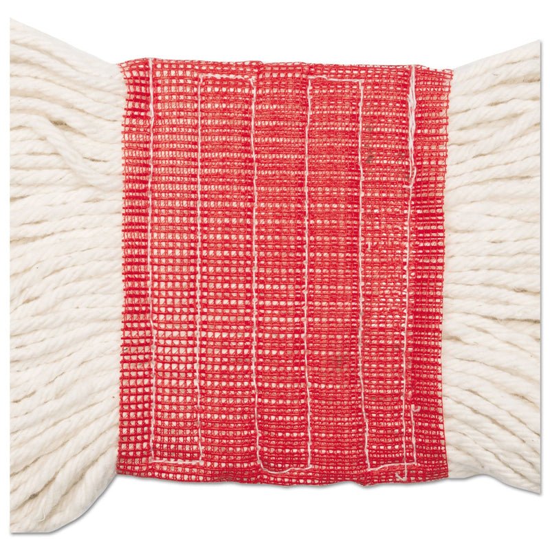 Boardwalk Super Loop Wet Mop Head, Cotton/Synthetic Fiber, 5" Headband, Large Size, White