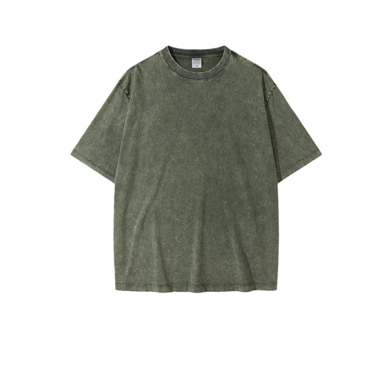 Washed Round Neck Short Sleeve Batik Children's T-shirt