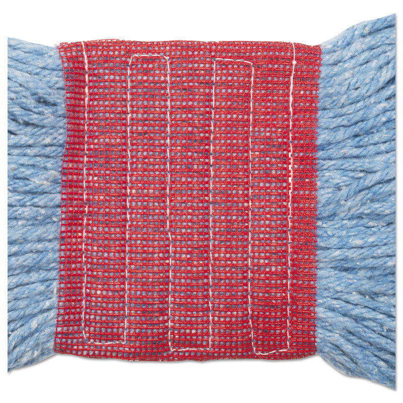 Boardwalk Super Loop Wet Mop Head, Cotton/Synthetic Fiber, 5" Headband, Large Size, Blue