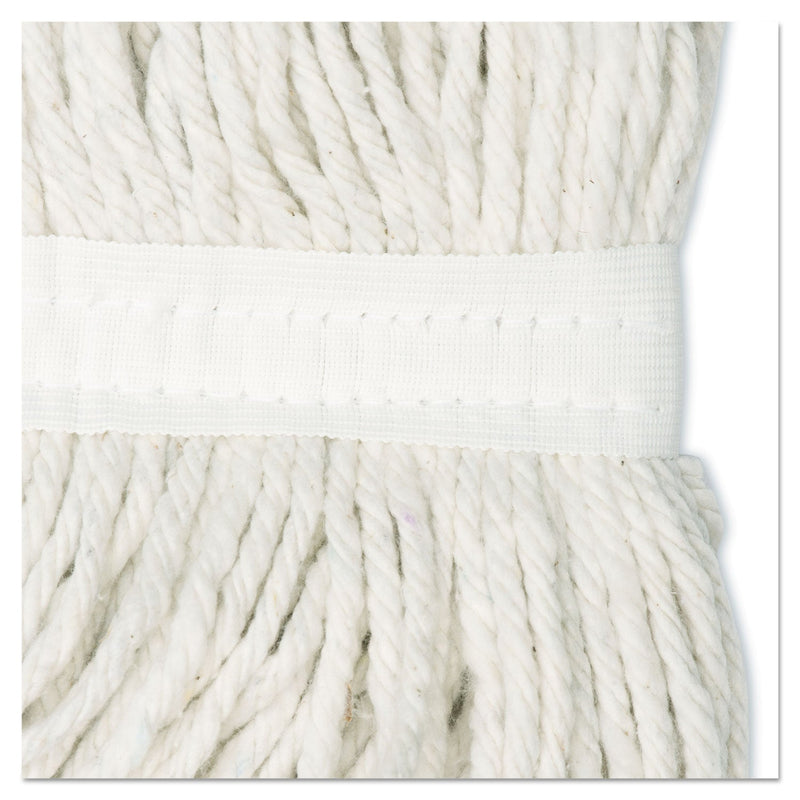 Boardwalk Cut-End Wet Mop Head, Rayon, No. 20, White, 12/Carton