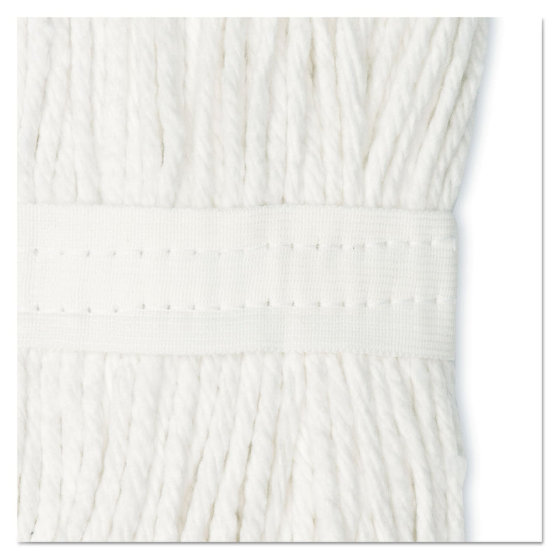 Boardwalk Cut-End Wet Mop Head, Cotton, No. 24, White