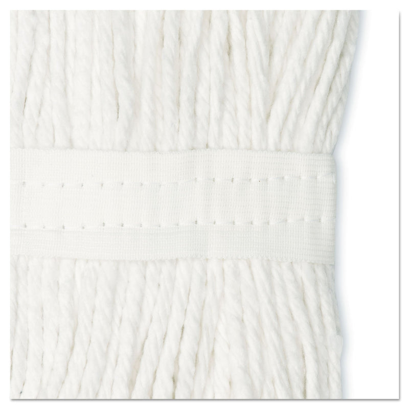 Boardwalk Cut-End Wet Mop Head, Cotton, No. 16 Size, White