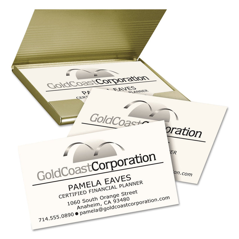 Avery Clean Edge Business Cards, Laser, 2 x 3.5, Ivory, 200 Cards, 10 Cards/Sheet, 20 Sheets/Pack