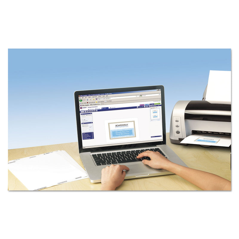 Avery Note Cards with Matching Envelopes, Inkjet, 80 lb, 4.25 x 5.5, Embossed Matte Ivory, 60 Cards, 2 Cards/Sheet, 30 Sheets/Pack