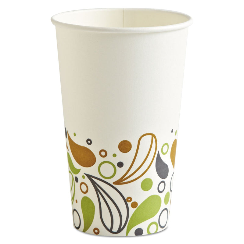 Boardwalk Deerfield Printed Paper Hot Cups, 16 oz, 50 Cups/Sleeve, 20 Sleeves/Carton