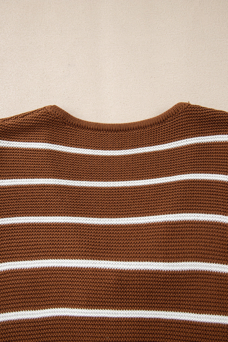 Lilly Striped Knit Cardigan Sweater
