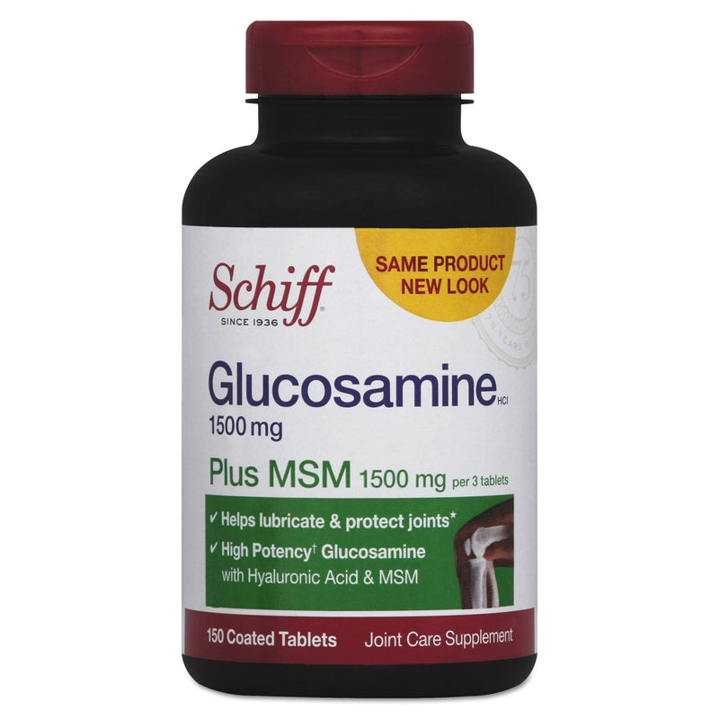 Schiff Glucosamine Plus MSM Tablet, 150 Count