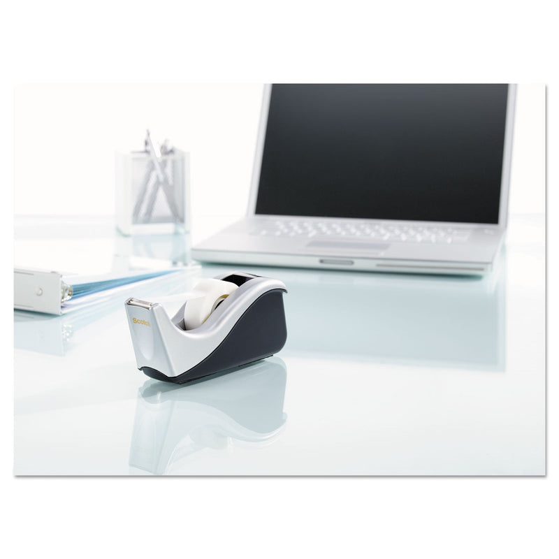 Scotch Value Desktop Tape Dispenser, 1" Core, Two-Tone Black