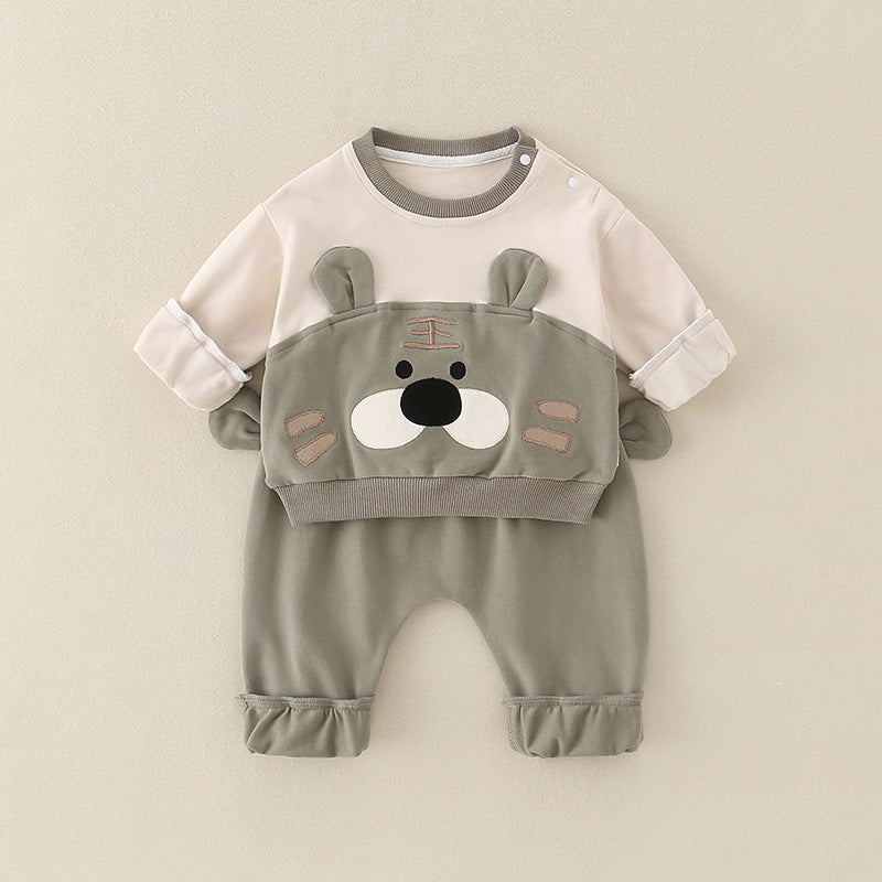 Pure Cotton Romper Set For Boys Cute Childrens Clothing Baby Boy Outfits