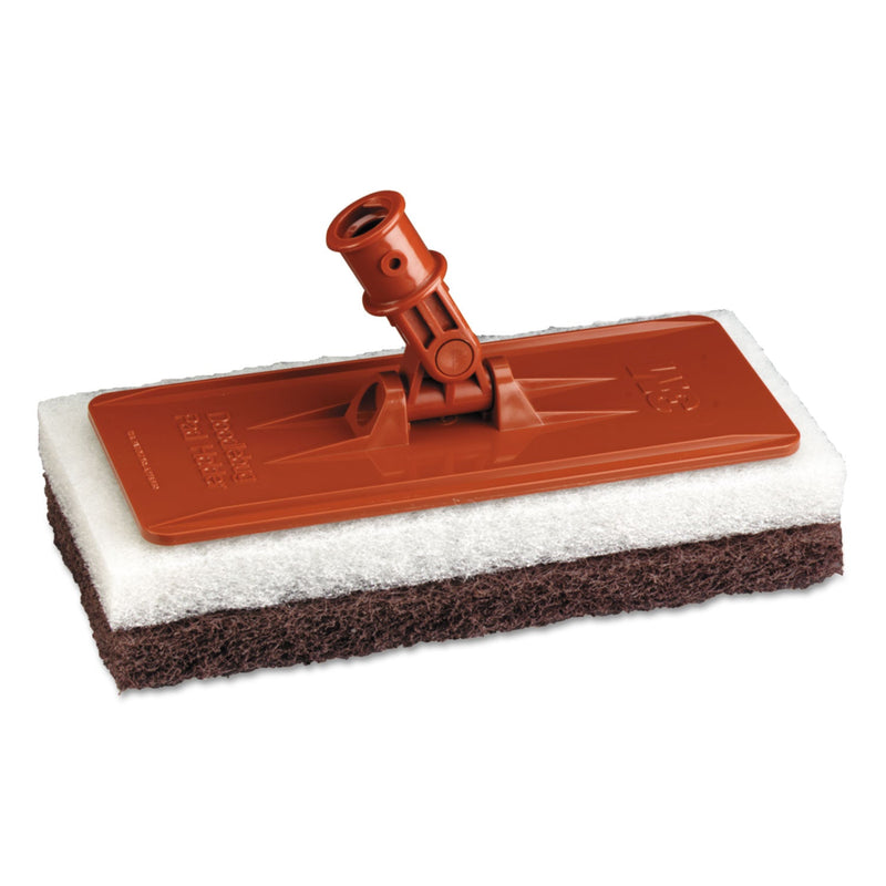 3M Doodlebug Threaded Pad Holder Kit, 4.63 x 10, Orange