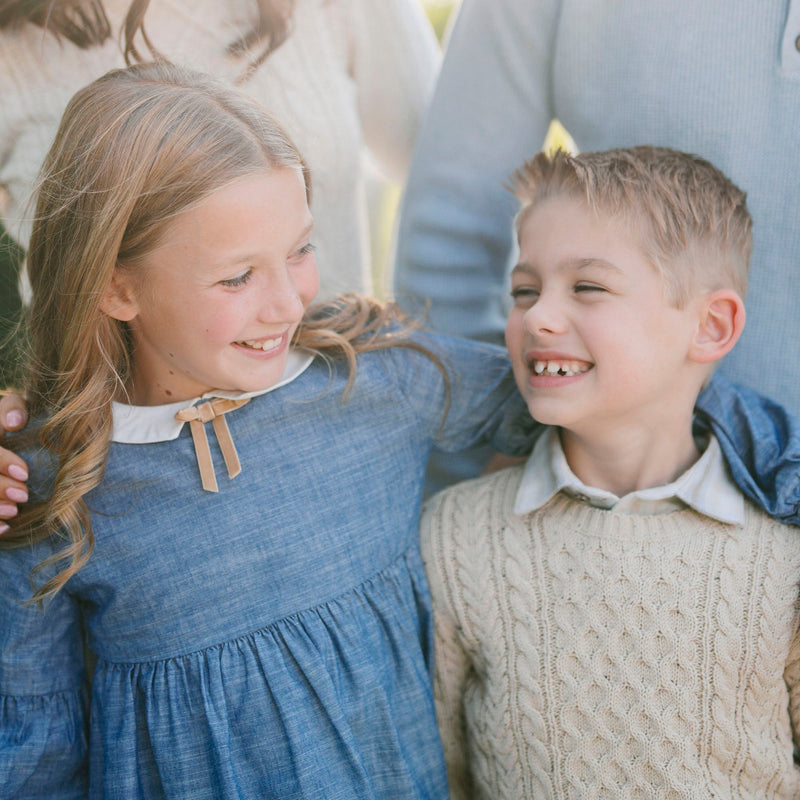 Organic Chambray Empire Dress