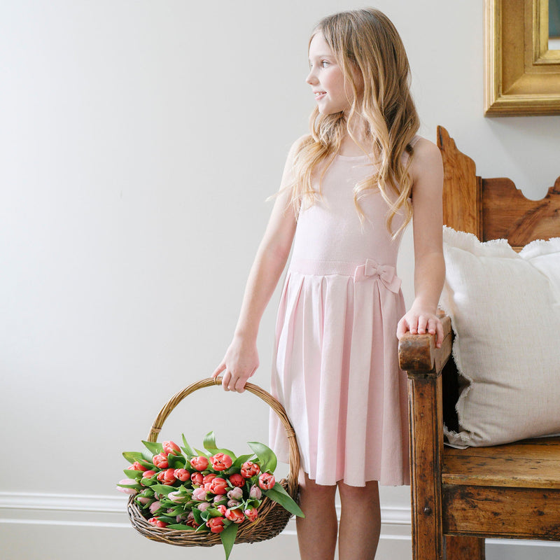 Organic Pleated Sweater Dress