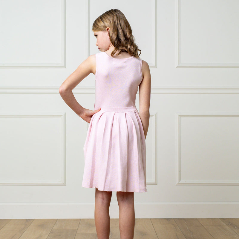 Organic Pleated Sweater Dress