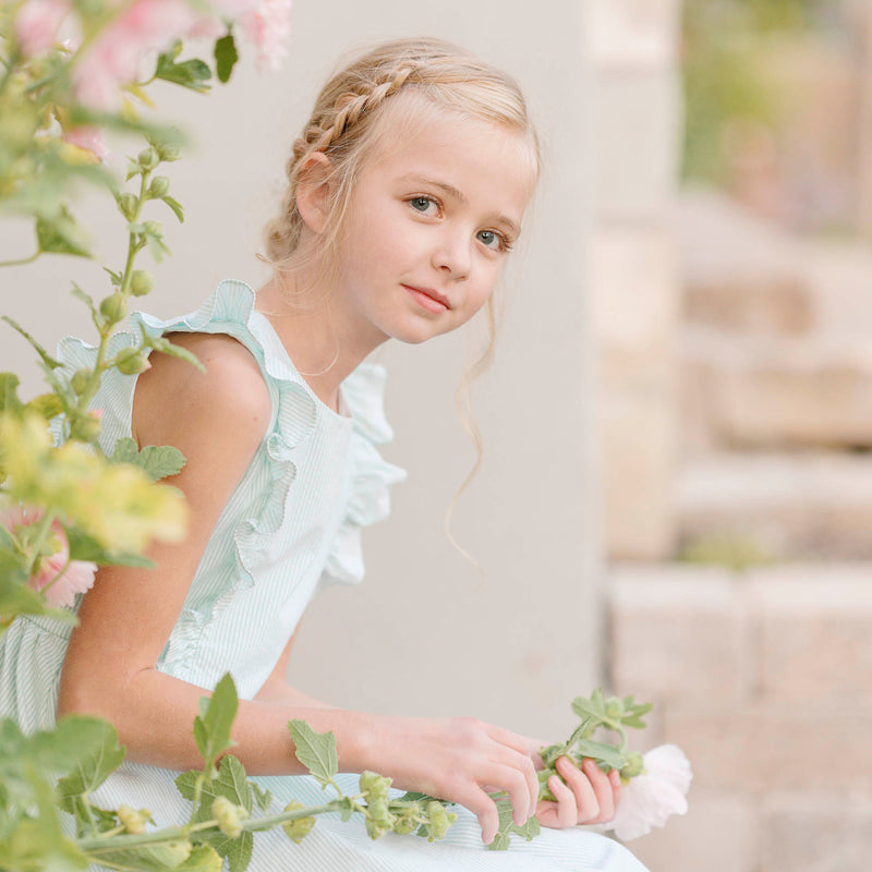 Organic Flutter Sleeve Open Back Dress