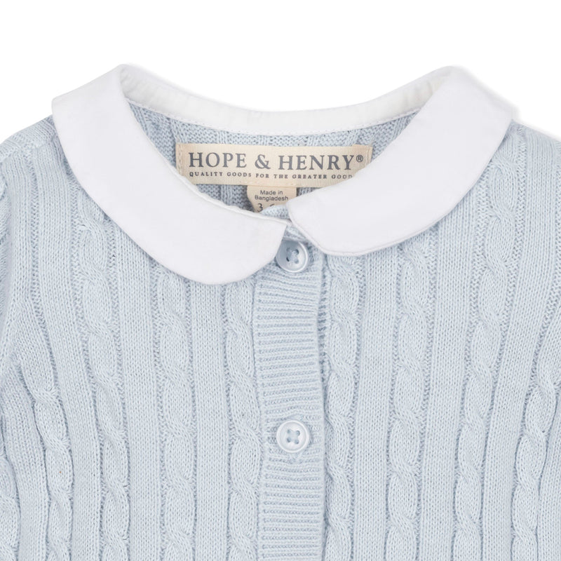 Organic Peter Pan Collar Sweater Romper