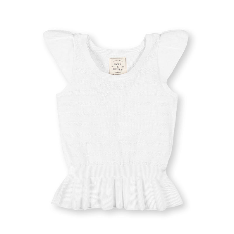 Organic Peplum Sweater Top