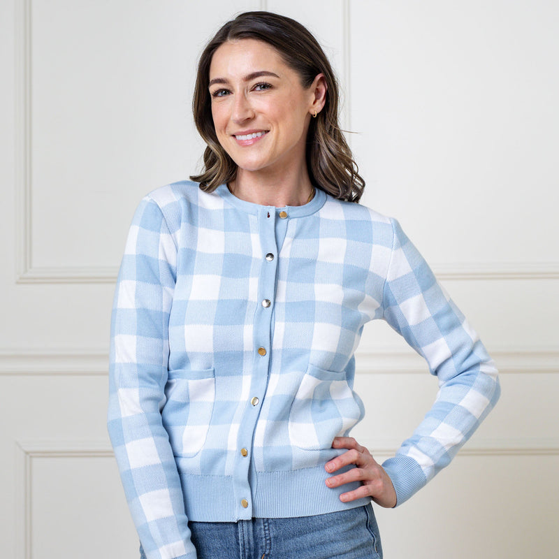 Organic Intarsia Sweater Cardigan