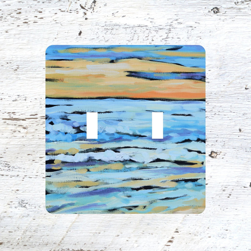 Switch Plates: "When the Sun Goes Down" Sunset Beach Lake