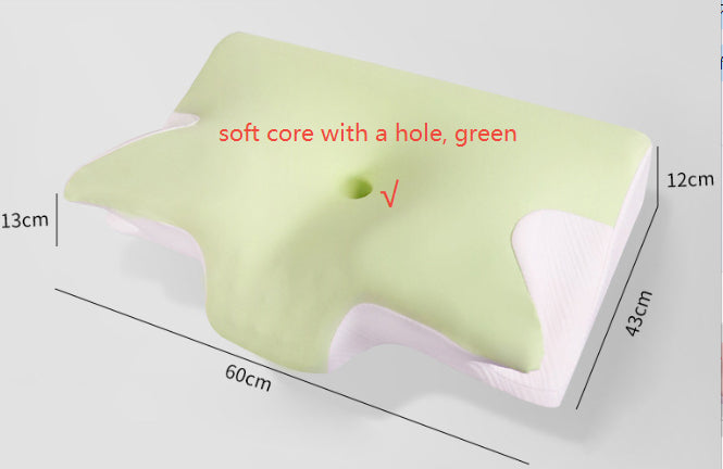 Space Cotton Memory Foam Pillow – Slow-Rebound Sleep Pillow in 5 Colors, Non-Porous or Ventilated