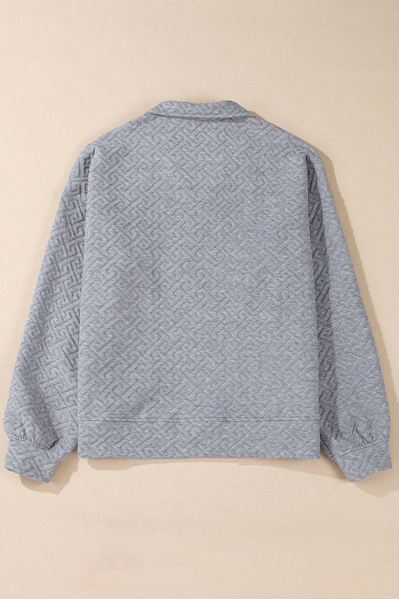 Saige Half Zipper Collared Sweatshirt
