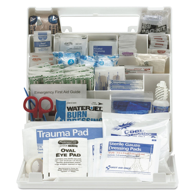 First Aid Only ANSI Class A+ First Aid Kit for 50 People, 183 Pieces, Plastic Case