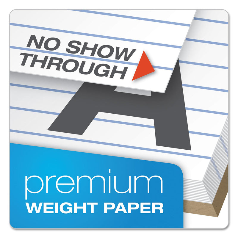 Ampad Gold Fibre Writing Pads, Wide/Legal Rule, 50 White 8.5 x 11.75 Sheets, 4/Pack