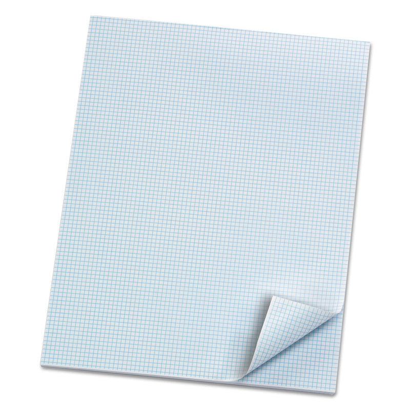 Ampad Quadrille Pads, Quadrille Rule (8 sq/in), 50 White (Heavyweight 20 lb Bond) 8.5 x 11 Sheets