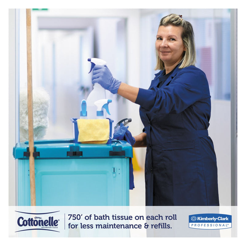 Scott Essential Extra Soft JRT, Septic Safe, 2-Ply, White, 3.55" x 750 ft, 12 Rolls/Carton