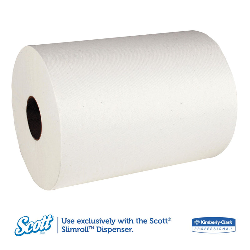 Scott Control Slimroll Towels, Absorbency Pockets, 8" x 580 ft, White, 6 Rolls/Carton