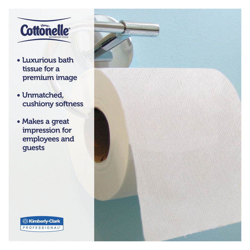 Cottonelle Clean Care Bathroom Tissue, Septic Safe, 1-Ply, White, 170 Sheets/Roll, 48 Rolls/Carton