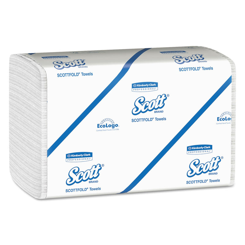 Scott Pro Scottfold Towels, 7.8 x 12.4, White, 175 Towels/Pack, 25 Packs/Carton