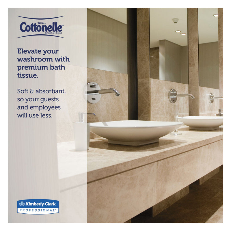 Scott Essential Extra Soft JRT, Septic Safe, 2-Ply, White, 3.55" x 750 ft, 12 Rolls/Carton