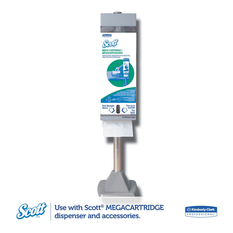 Scott MegaCartridge Napkins, 1-Ply, 8 2/5 x 6 1/2, White, 875/Pack, 6 Packs/Carton
