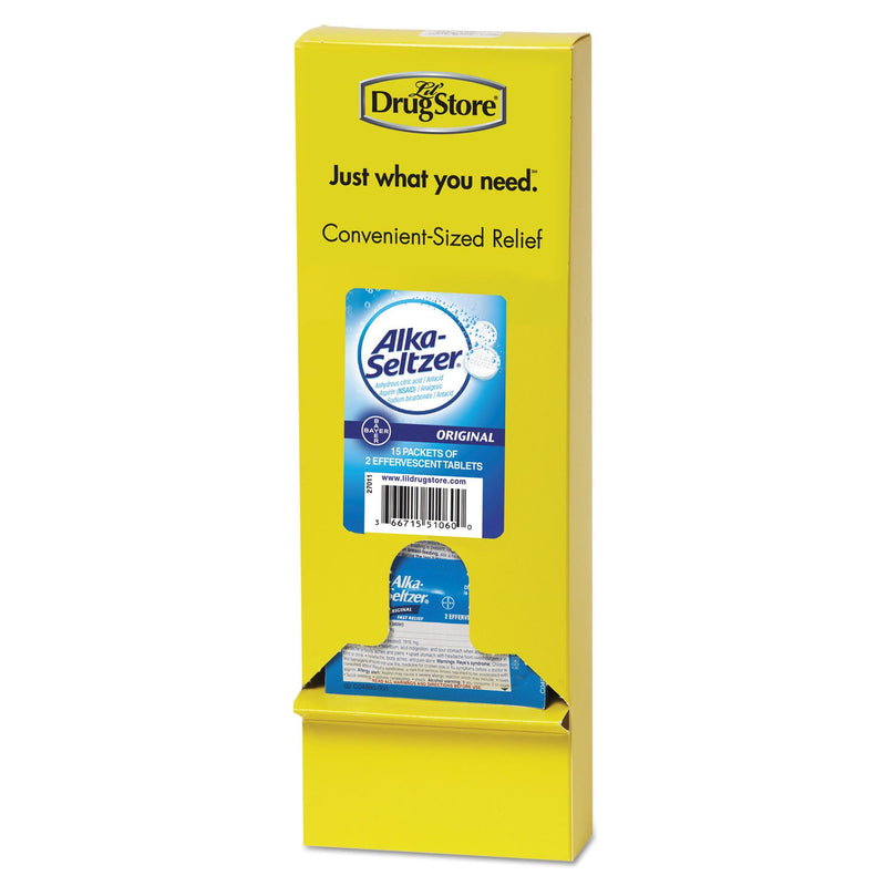 Alka-Seltzer Original Stomach Relief and Pain Relief Medicine, 15/Box