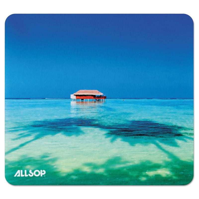 Allsop Naturesmart Mouse Pad, 8.5 x 8, Tropical Maldives Design
